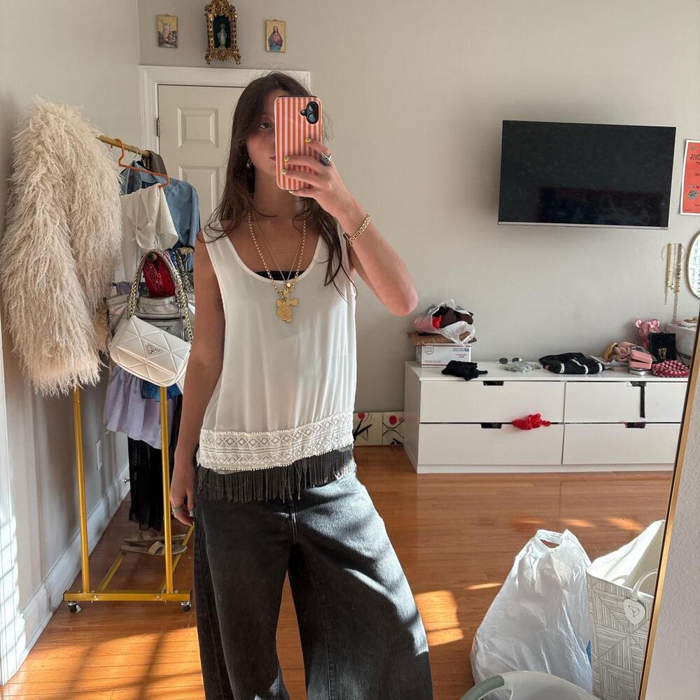 Super cool naked zebra top